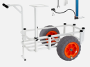 The trolley is a portable handling tool, widely used in homes, shops and construction sites, because of its light, efficient and popular to help people easily move heavy objects and objects.