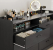 Dresser is a woman's private beauty corner, set makeup, combing, finishing in one. It is not only practical, but also a space to show personal style and self-care.