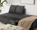 The sofa is an important leisure furniture in the family, providing a comfortable sitting and sleeping experience. The design style is diverse and the material is rich, which not only adds the beauty of the room, but also improves the comfort of life