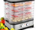 Fruit dryers dehydrate fresh fruit through hot air circulation or heating elements, maintaining nutrients and extending storage time. Suitable for making healthy and delicious dried fruit at home.