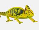 Chameleon models show chameleon biometrics in precise simulation detail and are used in scientific research, educational displays and collections to help understand the unique appearance and color-changing ability of chameleons.